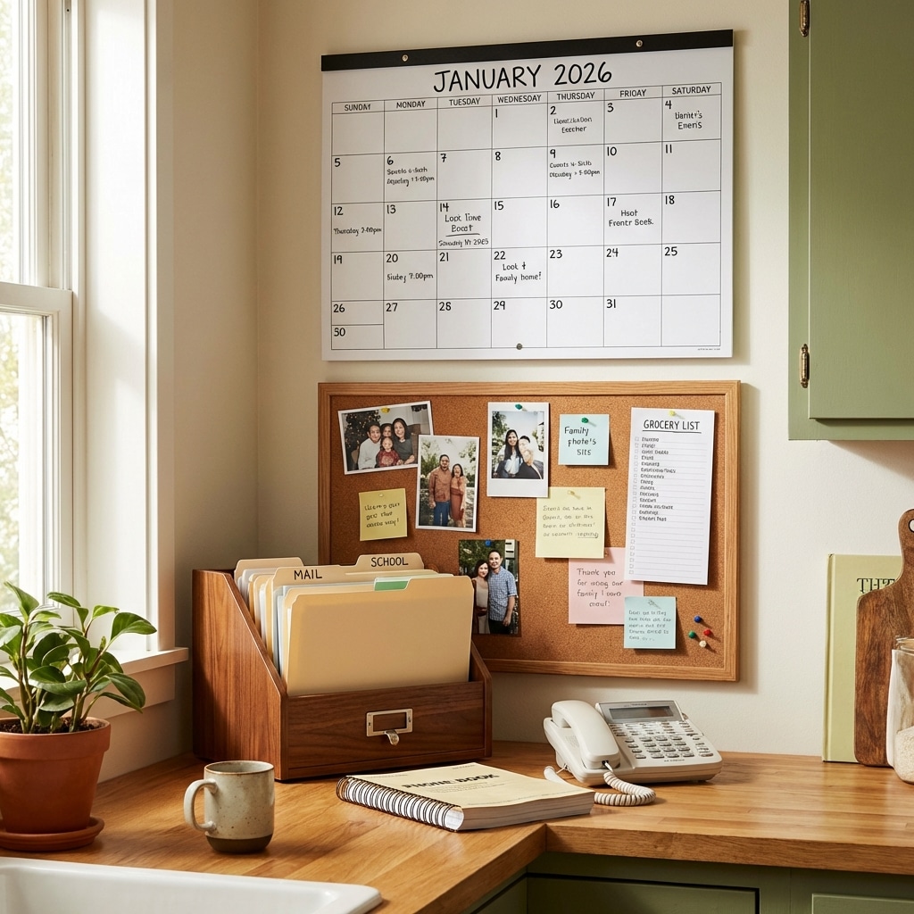 Old-school paper organization: recreating a 1980s–1990s home command center
